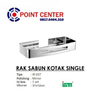 TERMURAH IR-037 RAK DINDING STAINLESS / RAK KAMAR MANDI SINGLE