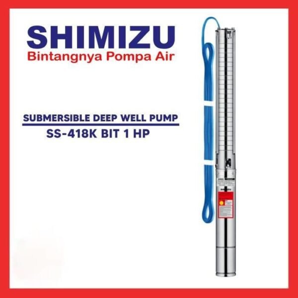 TERMURAH SHIMIZU SS-418K BIT 1 HP SUBMERSIBLE PUMP