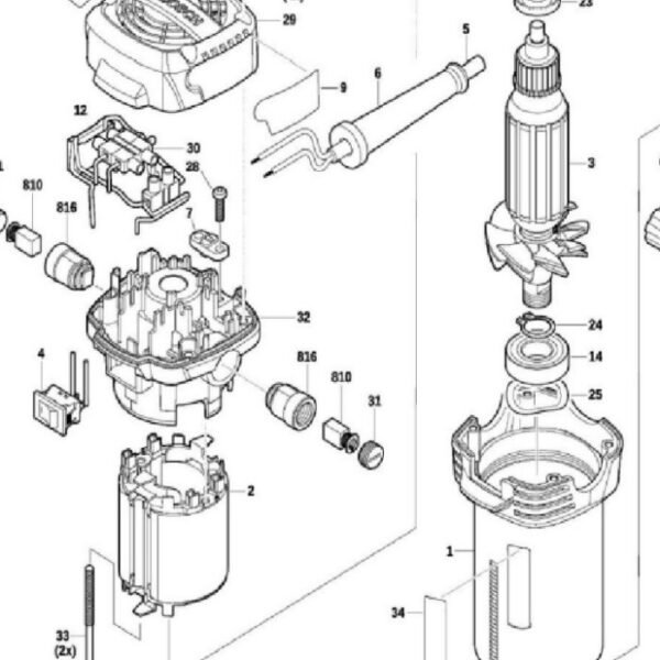 TERMURAH 1619PB3034 BOSCH SWITCH GKF 550 / SPARE PART BOSCH ORIGINAL - Image 2