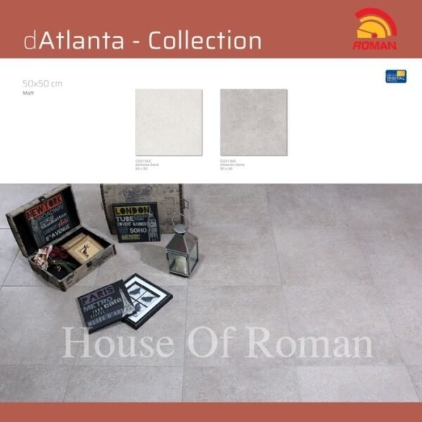 TERMURAH ROMAN KERAMIK 50 X 50 G557363 DATLANTA SAND GOL A - Image 2