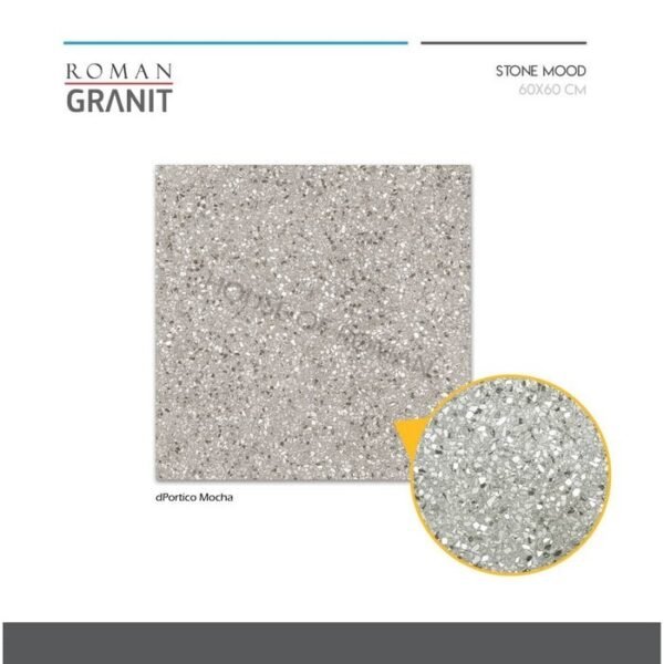 TERMURAH ROMAN GRANIT 60 X 60 GT602199R DPORTICO MOCHA - Image 3