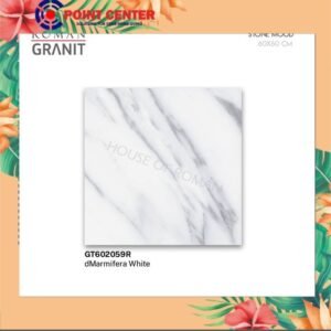 TERMURAH ROMAN GRANIT 60 X 60 GT602059R DMARMIFERA WHITE