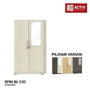 TERMURAH ACTIV FURNITURE SPIN BL 150 LEMARI CERMIN PAKAIAN ANAK
