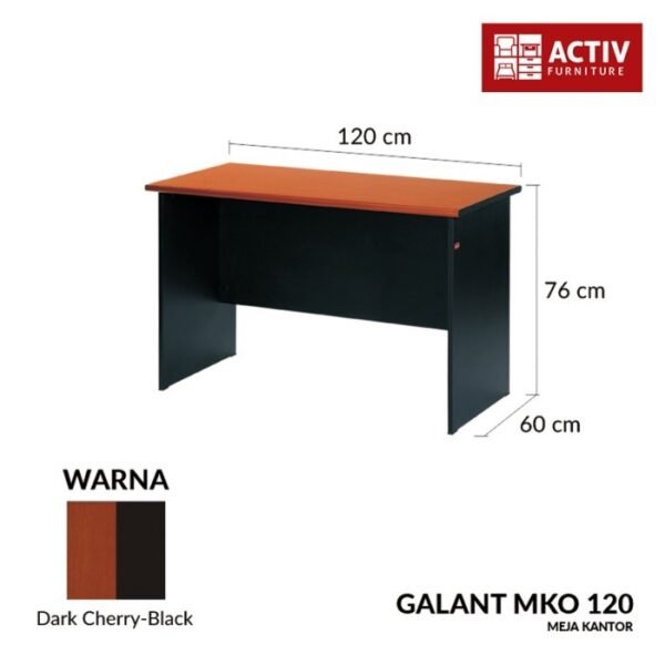 TERMURAH ACTIV FURNITURE GALANT MKO 120 MEJA KERJA KONFERENSI KANTOR - Image 2
