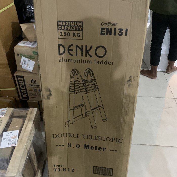 TERMURAH DENKO TLB 12 Tangga Teleskopik Serbaguna 2 x 12 Steps 9M - Image 3