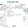 TERMURAH 1609B03639 BOSCH ARMATURE GCO 2000 / SPARE PART