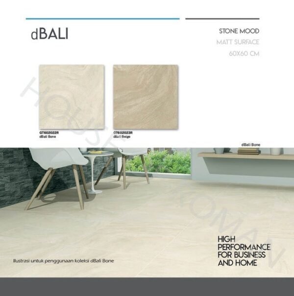 TERMURAH ROMAN GRANIT 60 X 60 GT602022R DBALI BONE - Image 3