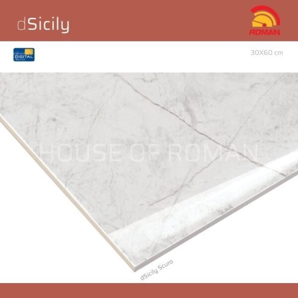 Termurah ROMAN KERAMIK dSicily Scuro 30x60T W63629T - Image 3