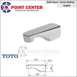 TERMURAH TOTO TX407S KRAN BATHUB / FAUCET BATH SPOUT