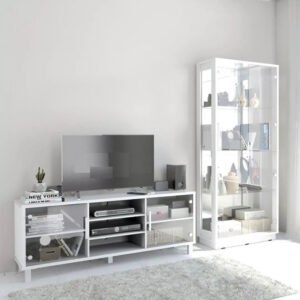 TERMURAH ACTIV FURNITURE AVANTI MADRID RTV 154 RAK / MEJA TV PUTIH