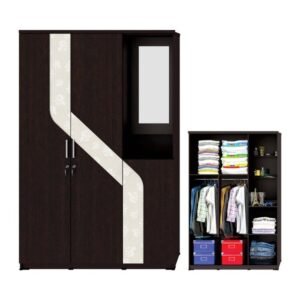 TERMURAH ACTIV FURNITURE SPIN LPM 332 LEMARI PAKAIAN MEJA 3 PINTU KAYU