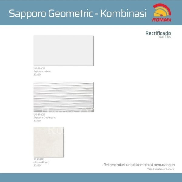 TERMURAH PROMO ROMAN KERAMIK 30 X 60R W63760R SAPPORO GEOMETRIC - Image 3