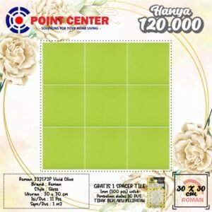 TERMURAH ROMAN KERAMIK 30 X 30 332172P VIVID OLIVE