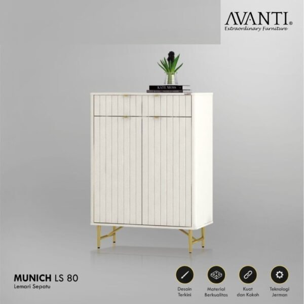 TERMURAH ACTIV FURNITURE AVANTI MUNICH LS 80 RAK SEPATU MINIMALIS
