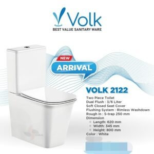 TERMURAH CLOSET DUDUK VOLK 2122 MINIMALIST SOFTCLOSE KLOSET TOILET