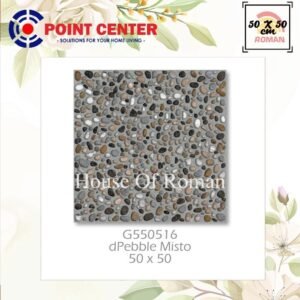 TERMURAH ROMAN KERAMIK 50 X 50 G550516 DPEBBLE MISTO GOL B