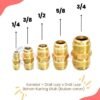 TERMURAH DOUBLE NEPEL AC 5/8 SAMBUNGAN PIPA AC KUNINGAN - Image 2