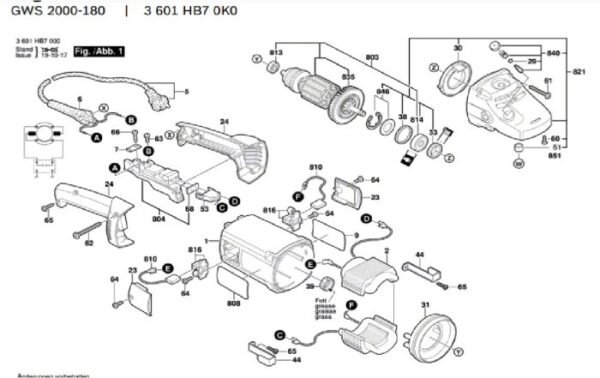TERMURAH 1619P14186 BOSCH SWITCH GWS 2000-180 / SPARE PART - Image 3