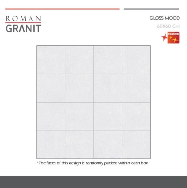 TERMURAH ROMAN GRANIT 60 X 60 GT609877FR DRHODES PERLA - Image 5