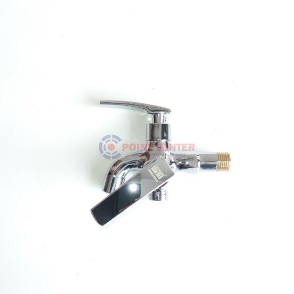 TERMURAH IGM IK 058 KRAN CABANG DOUBLE HANDLE 1/2" KUNINGAN + CHROME - Image 2