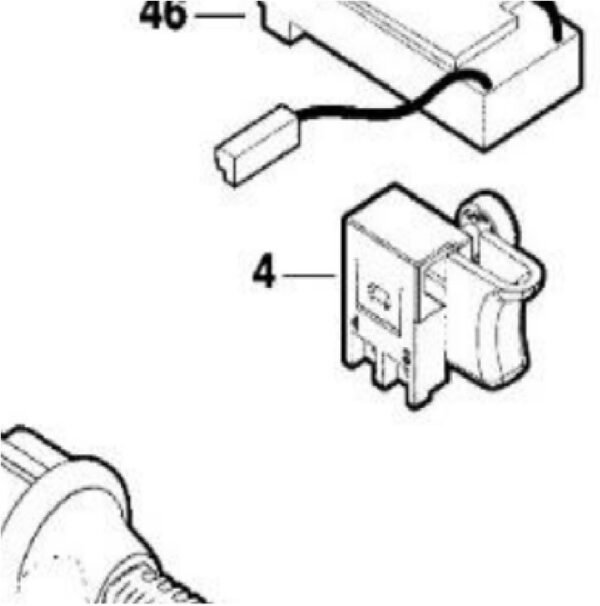 TERMURAH 1619PB1744 BOSCH SWITCH GPO 950 / SPARE PART BOSCH ORIGINAL