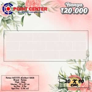TERMURAH ROMAN KERAMIK 20 X 60 W62335 DCENTAURI WHITE
