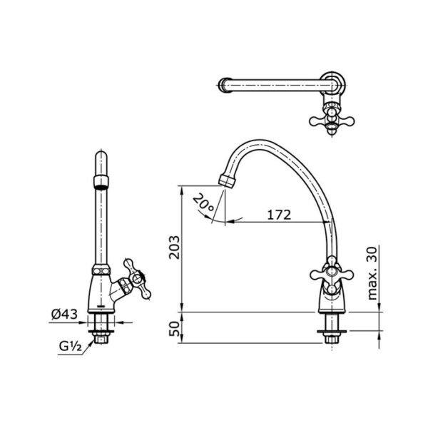 TERMURAH TOTO TX603KCS KRAN SINK/ KRAN CUCI PIRING - Image 3