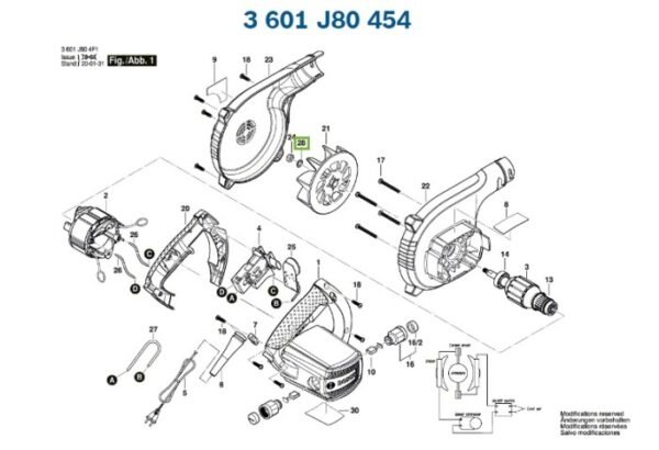 TERMURAH BOSCH ARMATURE GBL 800E / SPARE PART BOSCH - Image 3