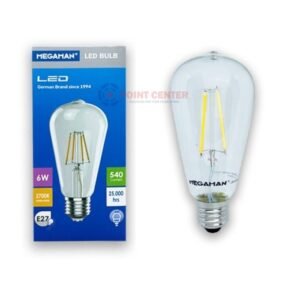 TERMURAH MEGAMAN LAMPU FILAMENT 6 WATT KUNING LED FILAMEN E27