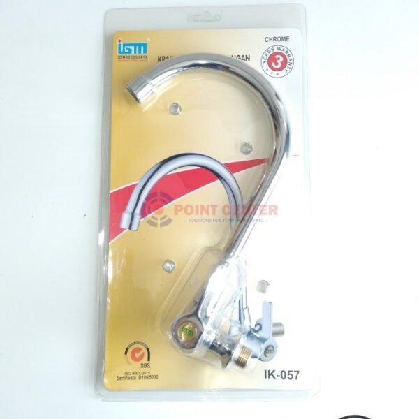 TERMURAH IGM IK 057 KRAN ANGSA / KERAN DAPUR CHROME + KUNINGAN 1/2" - Image 2