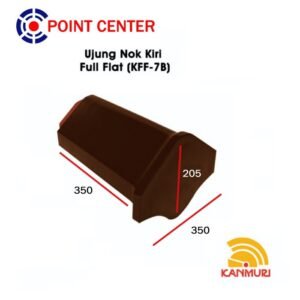 TERMURAH KANMURI KFF-07B GENTENG UJUNG NOK KIRI NATURAL FULL FLAT