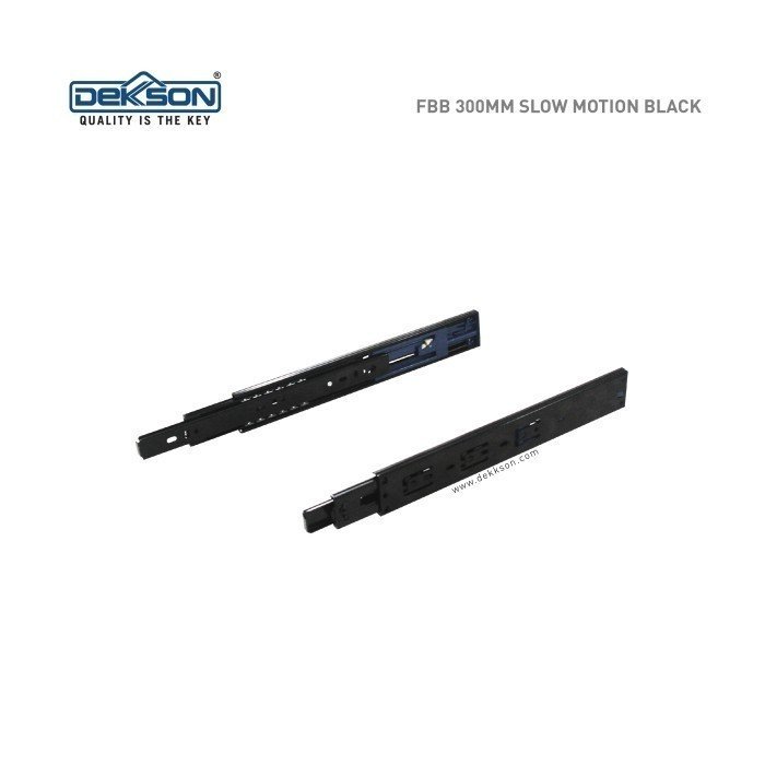 TERMURAH DEKKSON Furniture Ball Bearing FBB 300MM Slowmotion Black - Image 3