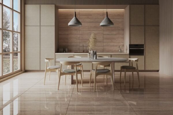 TERMURAH NIRO GRANIT 60 X 120 GCO03 MAGNIFICO SILVER TRAVERTINE GLOSS - Image 2