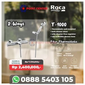 TERMURAH ROCA PAKET KRAN SHOWER MIXER T-1000 2 WAYS