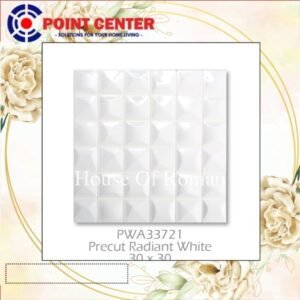 TERMURAH ROMAN KERAMIK PRE CUT 30 X 30 PWA33721 RADIANT WHITE GOL B