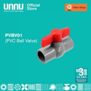 TERMURAH UNNU KRAN PVC BALL VALVE - PVBV01 1 1/2 INCHI