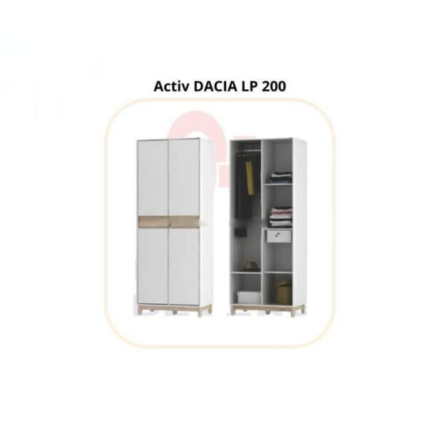TERMURAH ACTIV FURNITURE DACIA LP 200 LEMARI PAKAIAN 2 PINTU MODERN - Image 2