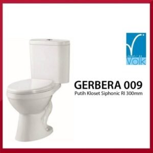 TERMURAH VOLK GERBERA 009 TWO PIECE TOILET / CLOSET DUDUK
