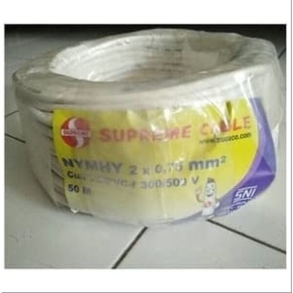 TERMURAH SUPREME KABEL NYMHY 2 X 0,75 2 X 0.75 PER ROLL 100M SERABUT - Image 3
