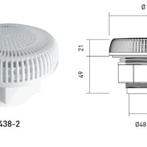TERMURAH POOLBOY MAINDRAIN & FITTING PENGHISAP SPA-1438-2 KOLAM RENANG