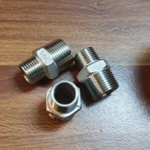 TERMURAH DOUBLE NEPPLE REDUCER NIPPLE REDUCER 1/2 x 3/4 INCH STAINLESS