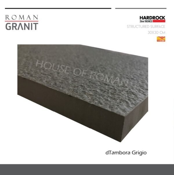 TERMURAH ROMAN GRANIT HARDROCK 30 X 30 TGT338551CR DTAMBORA GRIGIO - Image 3