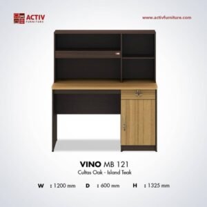 TERMURAH ACTIV FURNITURE VINO MB 121 X 133 CM MEJA BELAJAR MODERN