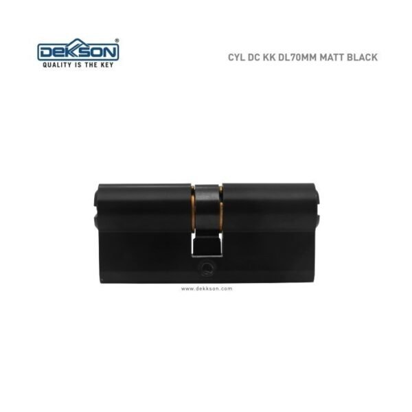 TERMURAH DEKKSON CYL DC KK DL70MM Mat Black Kunci Pintu Silinder Hitam - Image 2