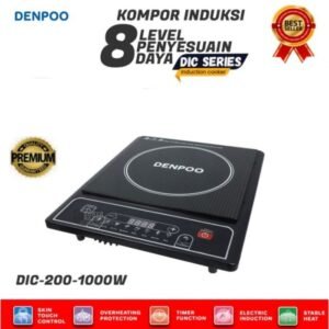 TERMURAH KOMPOR LISTRIK INDUKSI PUSH BUTTON DENPOO DIC 200-1000 - LOW WATT