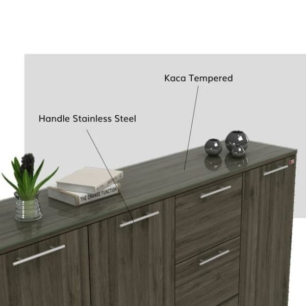 TERMURAH ACTIV FURNITURE NEXA SB 180 BUFFET RAK MODERN MULTIFUNGSI - Image 2