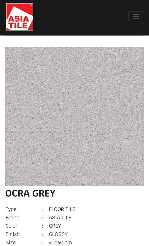 TERMURAH ASIA KERAMIK 40/40 OCRA GREY - Image 2