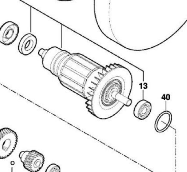 TERMURAH 1619PB1970 BOSCH ARMATURE GPO 950 / SPARE PART BOSCH
