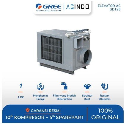 TERMURAH AC GREE AC ELEVATOR AC 0,75PK GDT25/NAA-E AC LIFT 0,75 PK