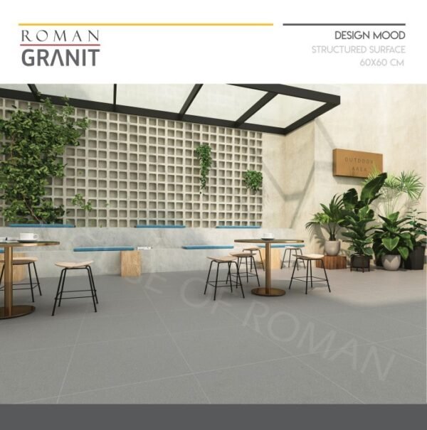 TERMURAH ROMAN GRANIT 60 X 60 GT605533R DRANDERS GREY - Image 2